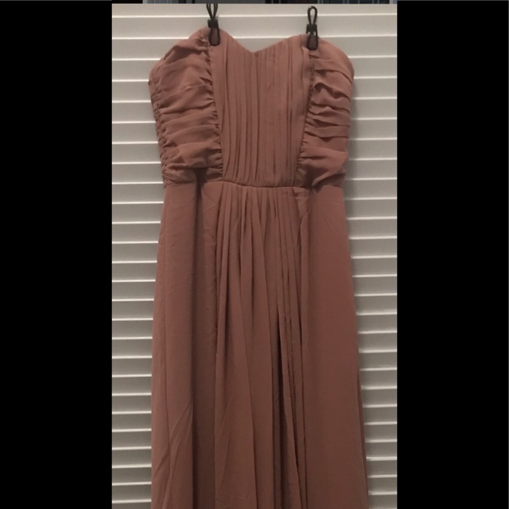 Strapless, maxi dress